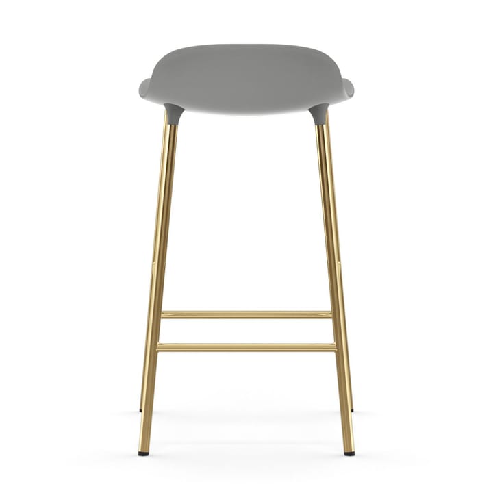 Form barstool bronze legs 75 cm - 灰色 - Normann Copenhagen