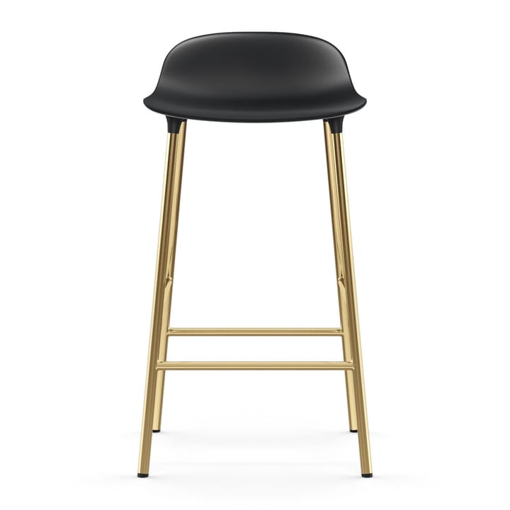 Form barstool bronze legs 75 cm - 黑色 - Normann Copenhagen