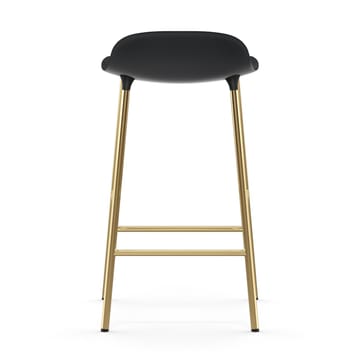 Form barstool bronze legs 75 cm - 黑色 - Normann Copenhagen