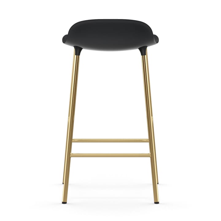 Form barstool bronze legs 75 cm - 黑色 - Normann Copenhagen