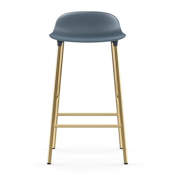 Form barstool bronze legs 75 cm - 蓝色 - Normann Copenhagen