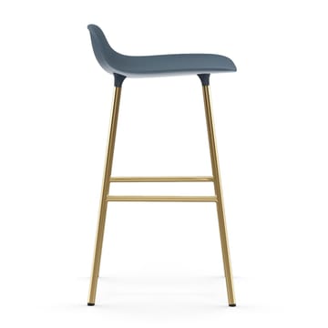 Form barstool bronze legs 75 cm - 蓝色 - Normann Copenhagen