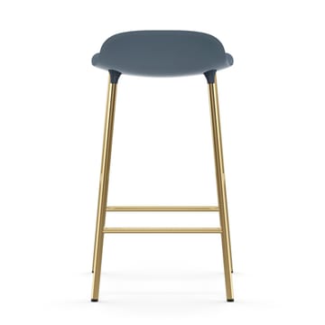 Form barstool bronze legs 75 cm - 蓝色 - Normann Copenhagen