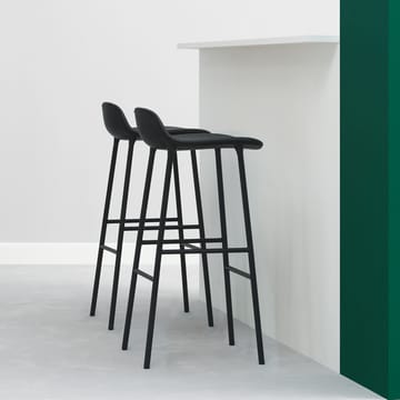 Form Barstool high - 红色, 红色-涂漆的 steel legs - Normann Copenhagen