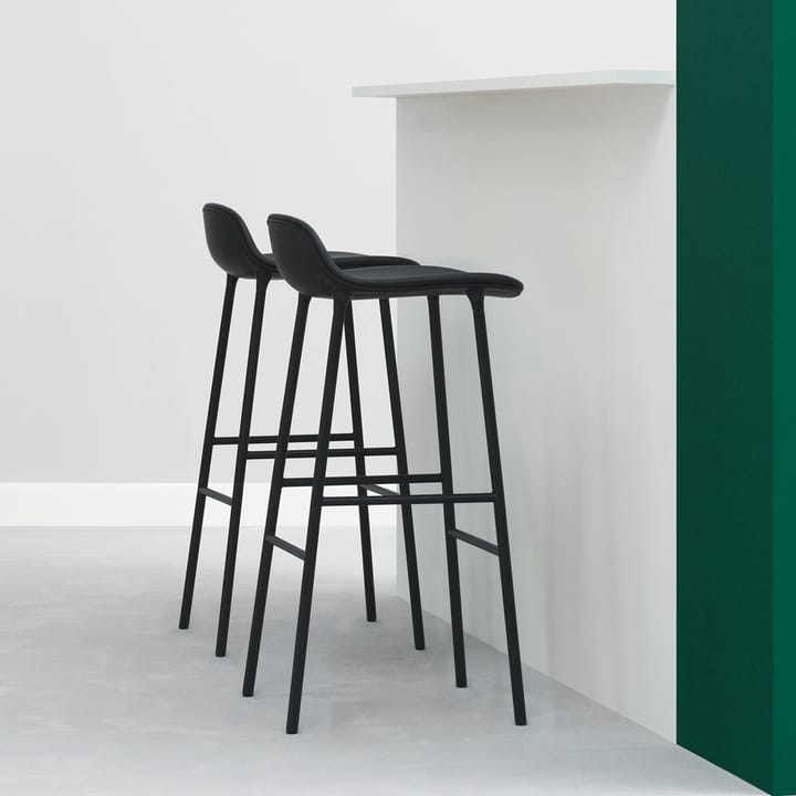 Form Barstool high - 绿色, 绿色-涂漆的 steel legs - Normann Copenhagen