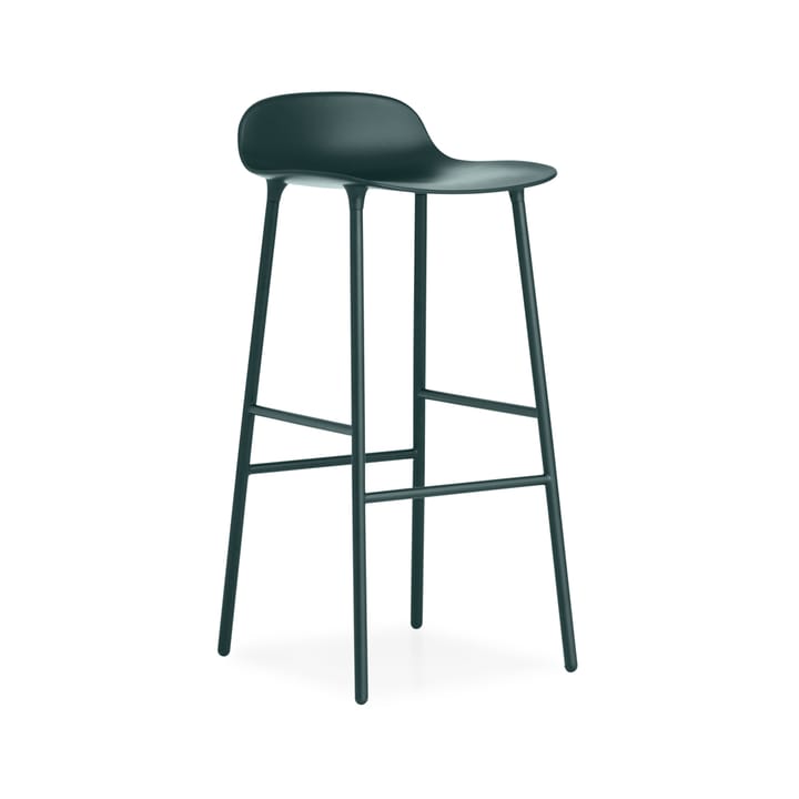 Form Barstool high - 绿色, 绿色-涂漆的 steel legs - Normann Copenhagen