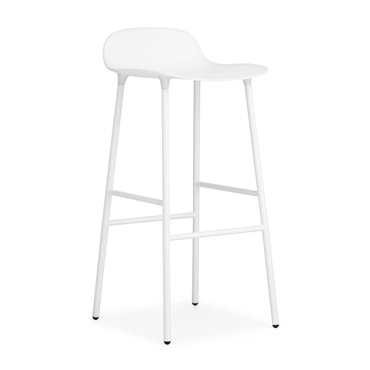 Form barstool metal legs 75 cm 凳子 - 白色 - Normann Copenhagen