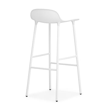 Form barstool metal legs 75 cm 凳子 - 白色 - Normann Copenhagen