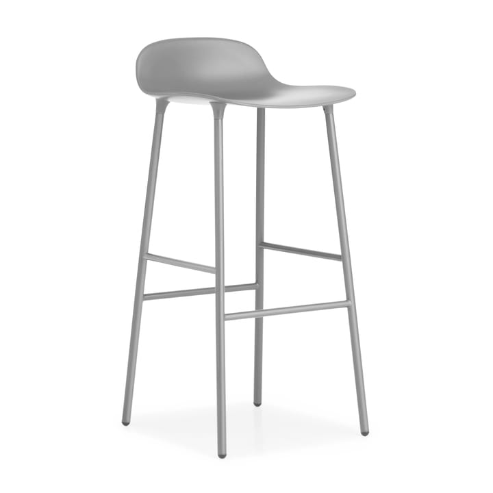 Form barstool metal legs 75 cm 凳子 - 灰色 - Normann Copenhagen