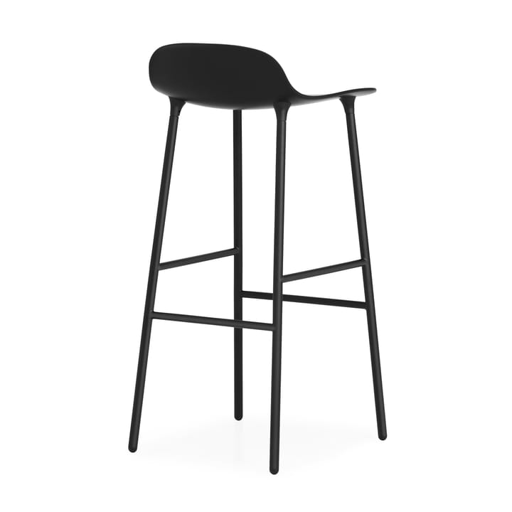 Form barstool metal legs 75 cm 凳子 - 黑色 - Normann Copenhagen