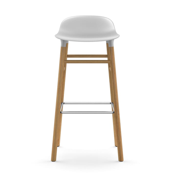 Form barstool oak legs 75 cm 凳子 - 白色 - Normann Copenhagen