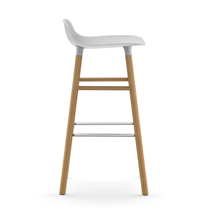 Form barstool oak legs 75 cm 凳子 - 白色 - Normann Copenhagen