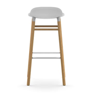 Form barstool oak legs 75 cm 凳子 - 白色 - Normann Copenhagen