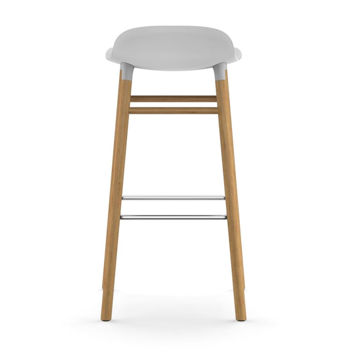 Form barstool oak legs 75 cm 凳子 - 白色 - Normann Copenhagen