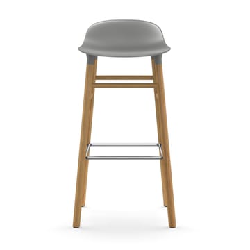 Form barstool oak legs 75 cm 凳子 - 灰色 - Normann Copenhagen