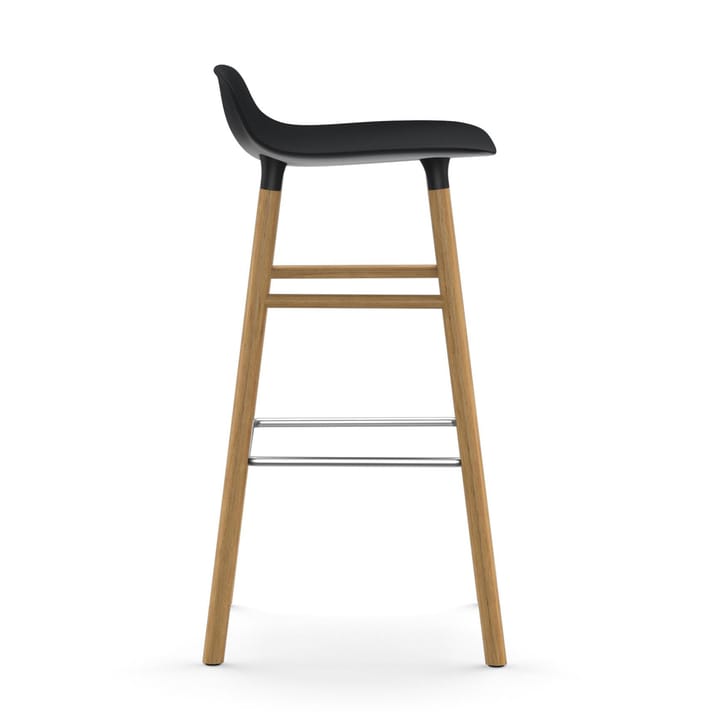 Form barstool oak legs 75 cm 凳子 - 黑色 - Normann Copenhagen