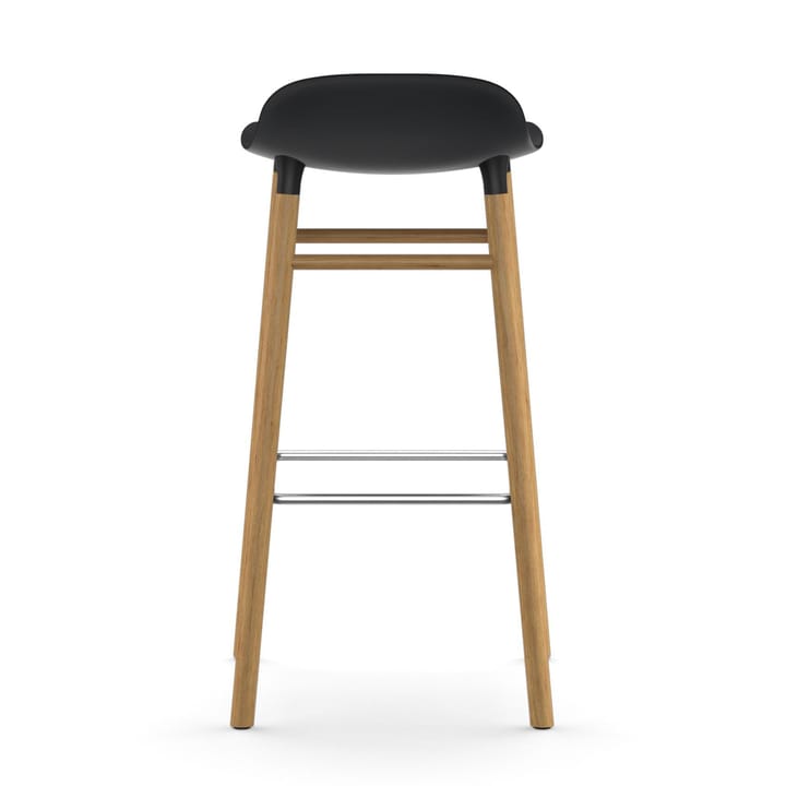 Form barstool oak legs 75 cm 凳子 - 黑色 - Normann Copenhagen