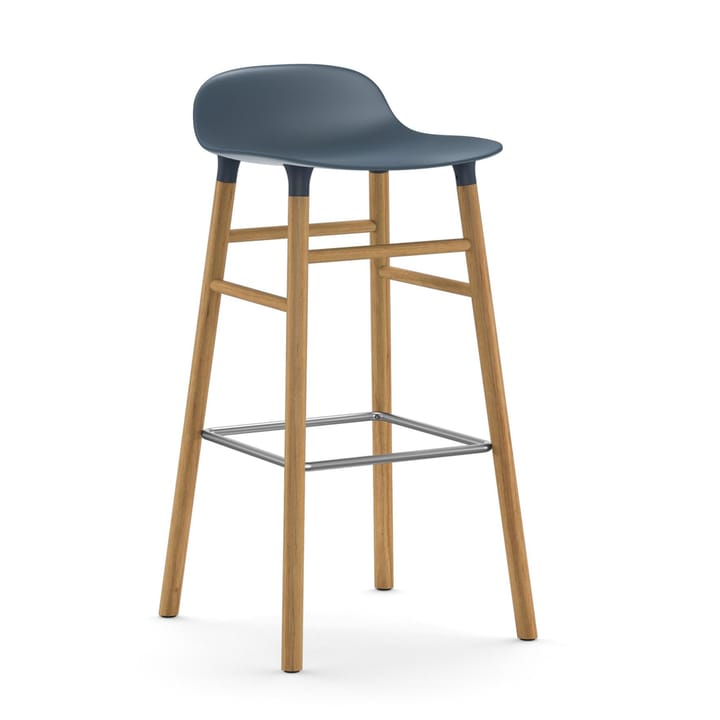 Form barstool oak legs 凳子 - 蓝色 - Normann Copenhagen