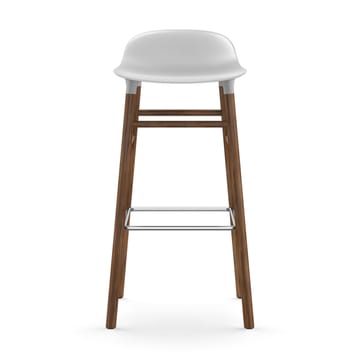 Form barstool walnut legs 75 cm - 白色 - Normann Copenhagen