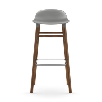 Form barstool walnut legs 75 cm - 灰色 - Normann Copenhagen