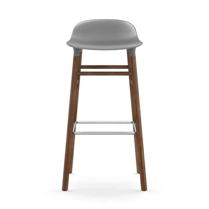 Form barstool walnut legs 75 cm - 灰色 - Normann Copenhagen