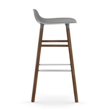 Form barstool walnut legs 75 cm - 灰色 - Normann Copenhagen