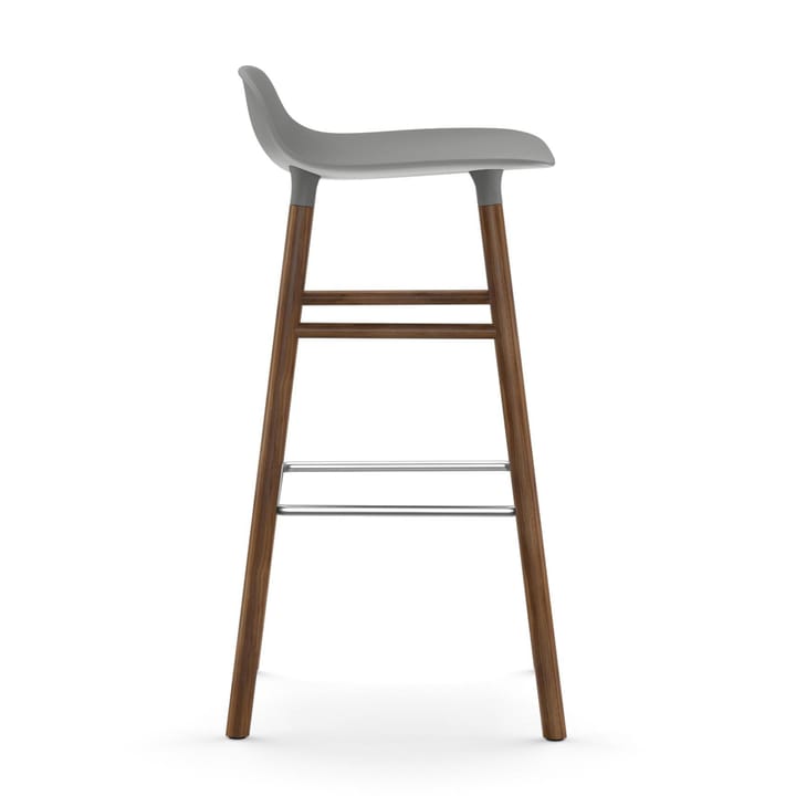 Form barstool walnut legs 75 cm - 灰色 - Normann Copenhagen