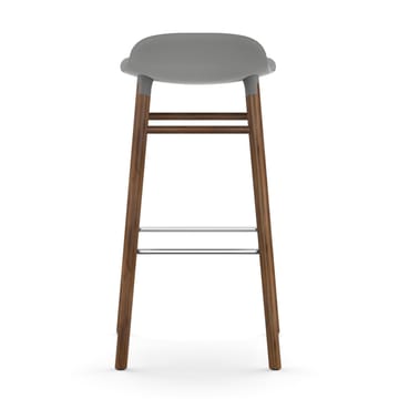 Form barstool walnut legs 75 cm - 灰色 - Normann Copenhagen