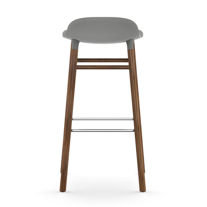 Form barstool walnut legs 75 cm - 灰色 - Normann Copenhagen