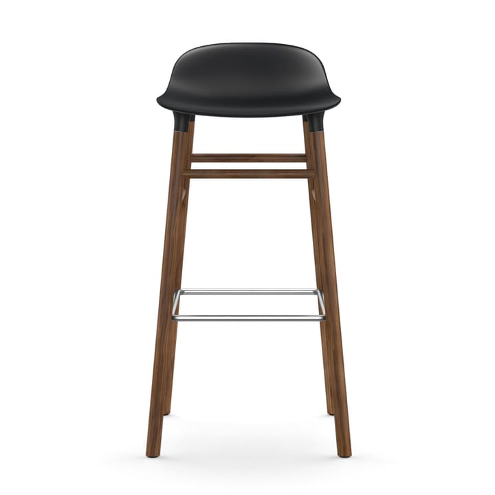 Form barstool walnut legs 75 cm - 黑色 - Normann Copenhagen