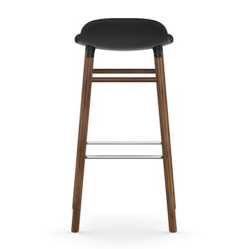 Form barstool walnut legs 75 cm - 黑色 - Normann Copenhagen