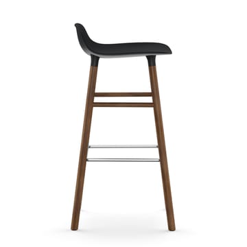 Form barstool walnut legs 75 cm - 黑色 - Normann Copenhagen