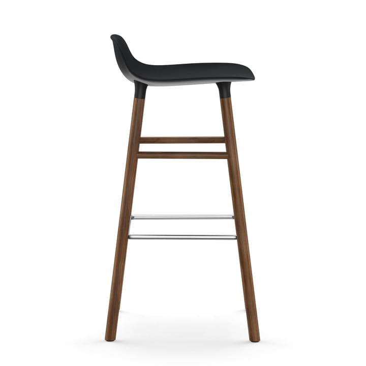 Form barstool walnut legs 75 cm - 黑色 - Normann Copenhagen