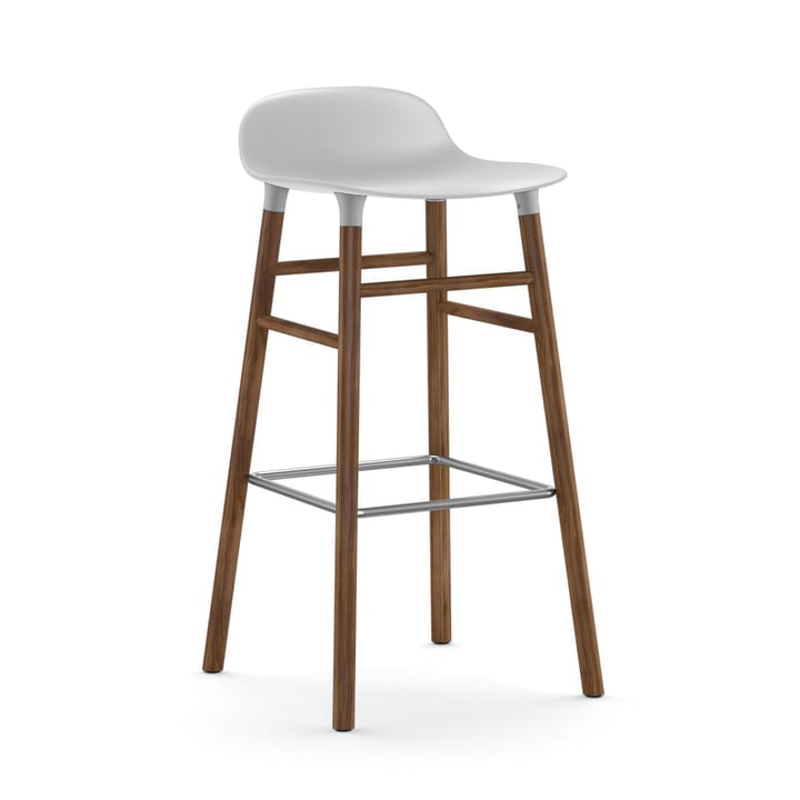 Form barstool walnut legs - 白色 - Normann Copenhagen