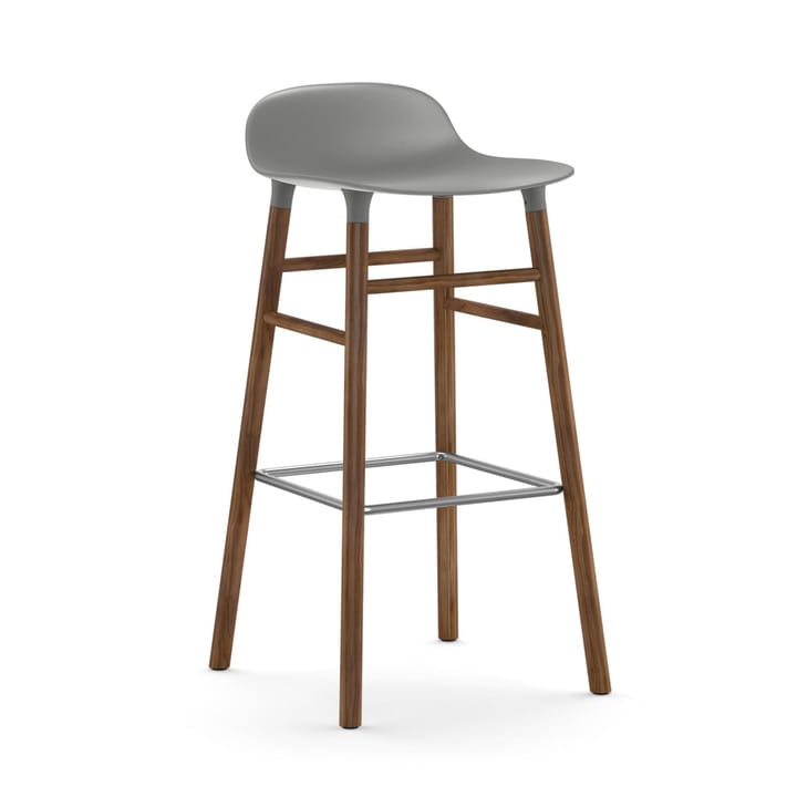 Form barstool walnut legs - 灰色 - Normann Copenhagen