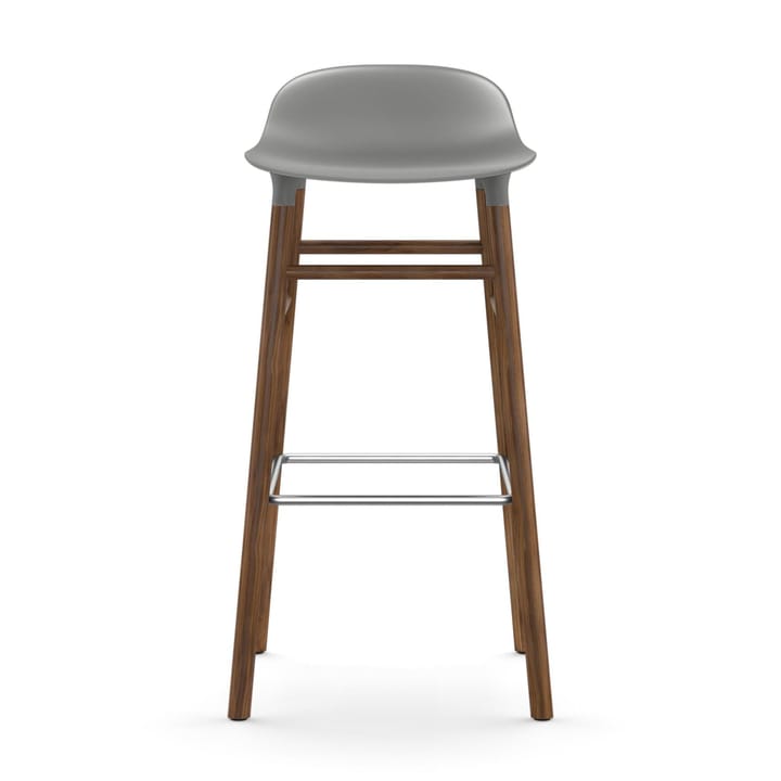 Form barstool walnut legs - 灰色 - Normann Copenhagen