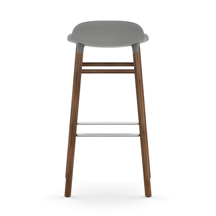 Form barstool walnut legs - 灰色 - Normann Copenhagen