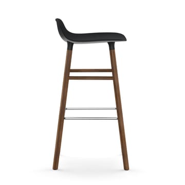 Form barstool walnut legs - 黑色 - Normann Copenhagen