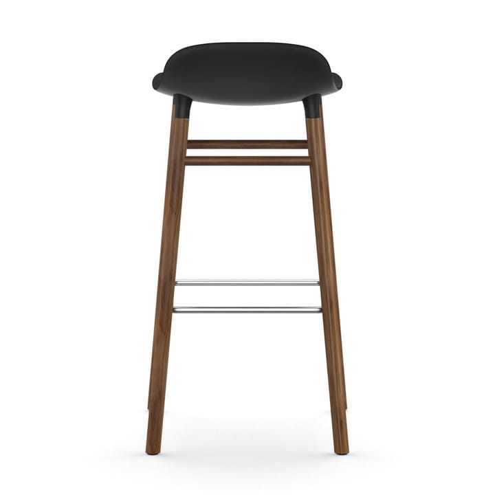 Form barstool walnut legs - 黑色 - Normann Copenhagen