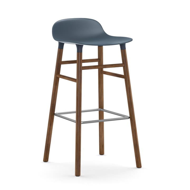 Form barstool walnut legs - 蓝色 - Normann Copenhagen