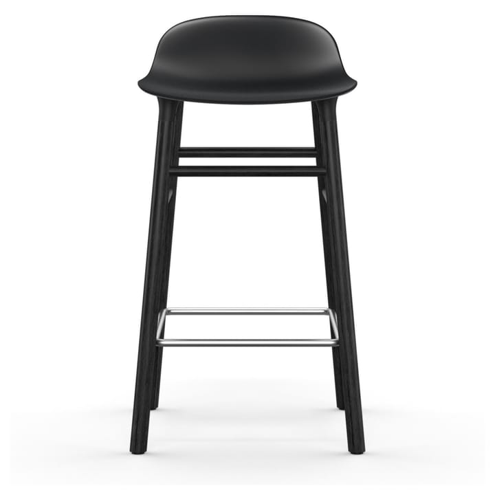 Form Chair barstool varnished oak legs 65 cm 凳子 - 黑色 - Normann Copenhagen