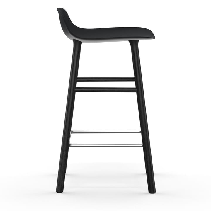 Form Chair barstool varnished oak legs 65 cm 凳子 - 黑色 - Normann Copenhagen