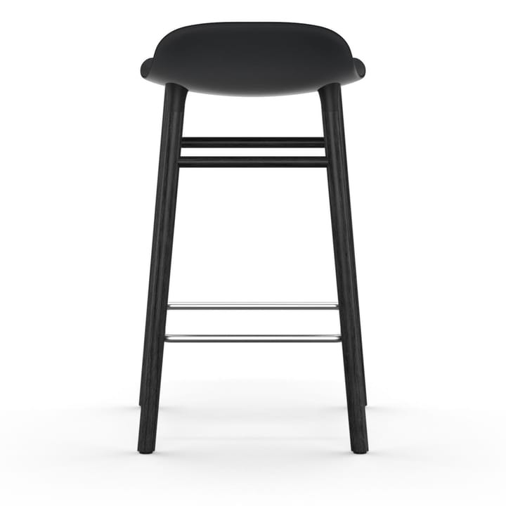 Form Chair barstool varnished oak legs 65 cm 凳子 - 黑色 - Normann Copenhagen