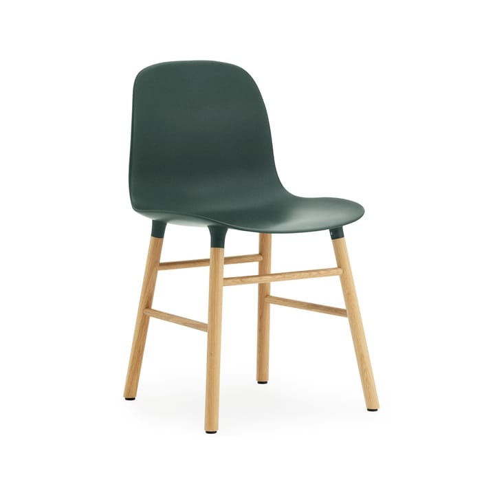 Form 椅子 - 绿色, 自然木色 legs - Normann Copenhagen