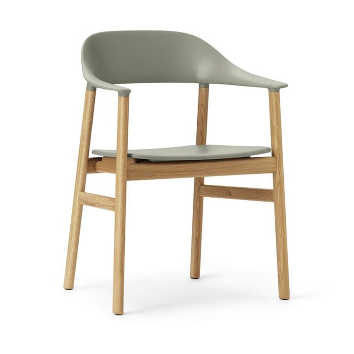 Herit armchair oak - Dusty 绿色 - Normann Copenhagen