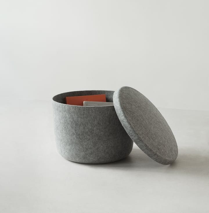 Hide Storage 小 ottoman - Grey - Normann Copenhagen