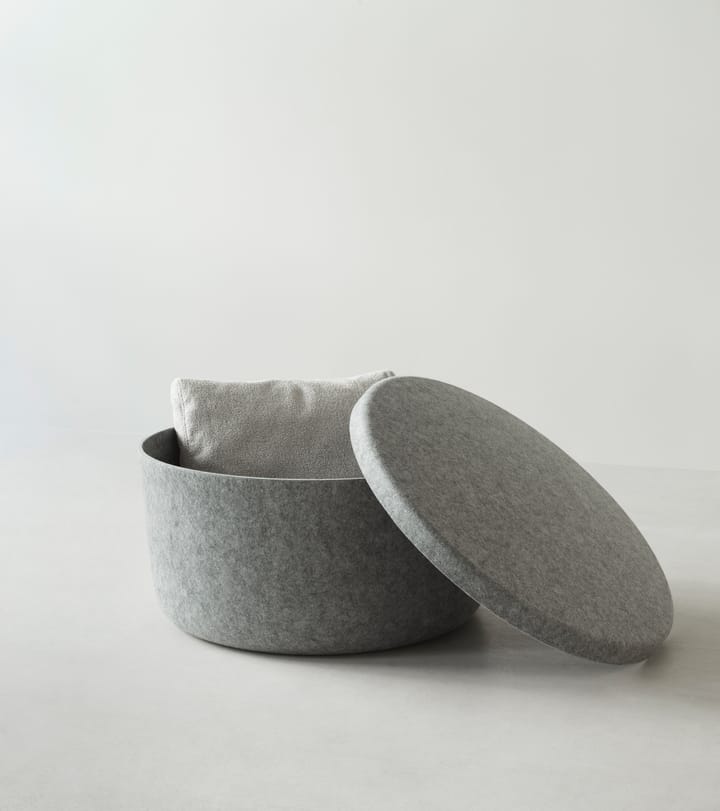 Hide Storage 大 ottoman - 灰色 - Normann Copenhagen