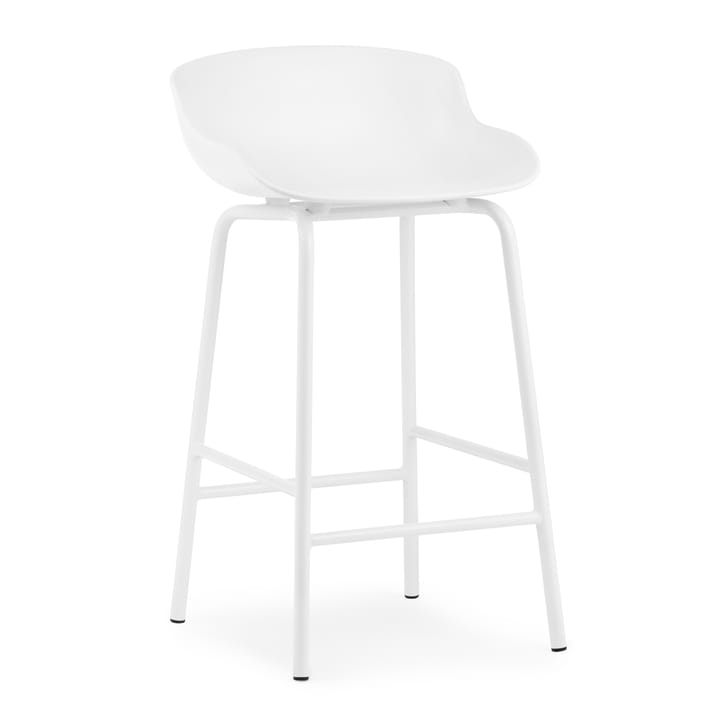 Hyg barstool metal legs 65 cm - 白色 - Normann Copenhagen