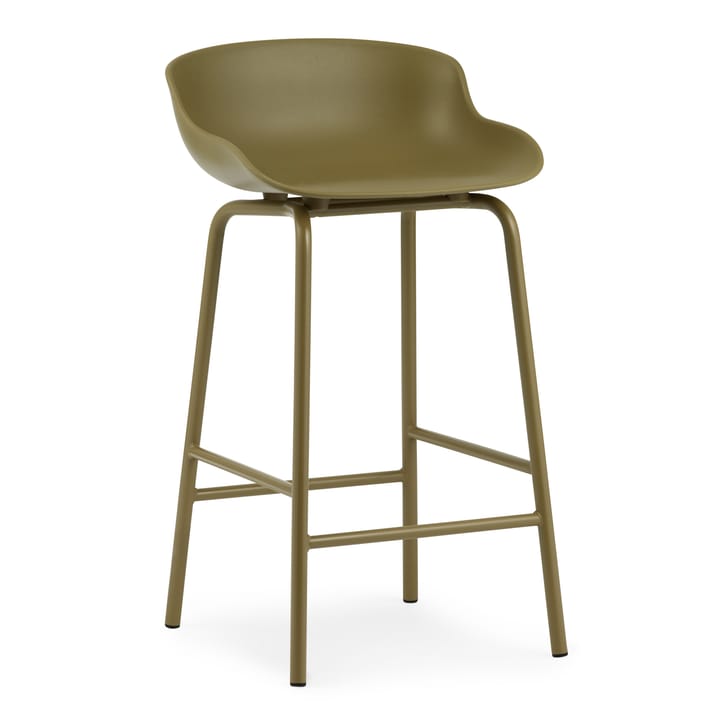 Hyg barstool metal legs 65 cm - 橄榄色 绿色 - Normann Copenhagen