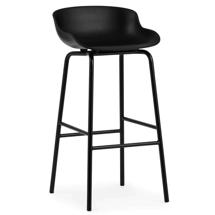 Hyg barstool metal legs 75 cm - 黑色 - Normann Copenhagen